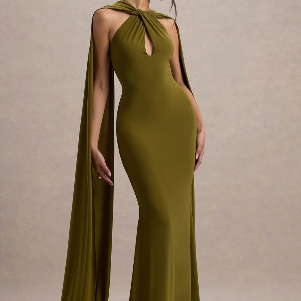 Club L London Rhoda Dress Green - Picture 2 of 2